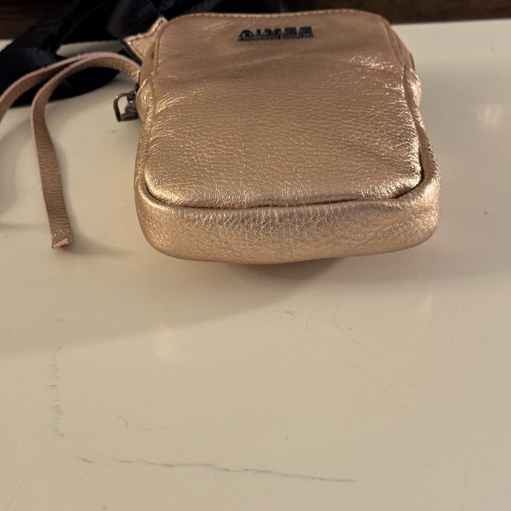 🩷 AIMEE KESTENBERG ROSE GOLD LEATHER STADIUM BAG! - Picture 9 of 11